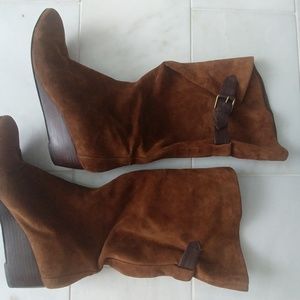 GUC-NineWest sz 9 boots wedge slouch